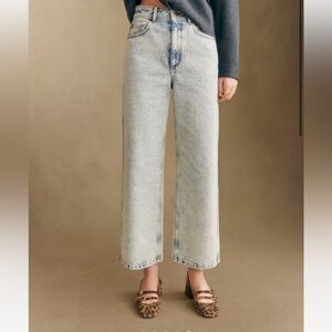 Sezane Le Crop Jeans in Edge Blue size 36/4